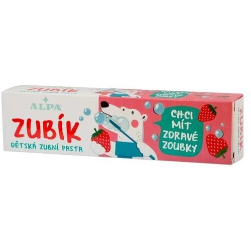 Alpa Otro&scaron;ka zobna pasta z okusom jagode Zubik (60 g) Cene