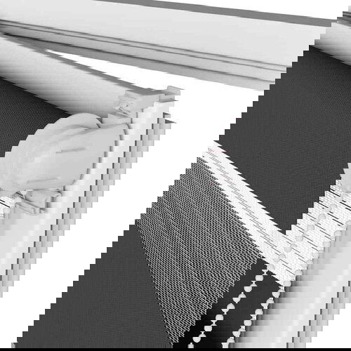 vidaXL idaXL Zebra senčilo črna 85x150 cm tkanina širina 80,9 cm poliester Cene