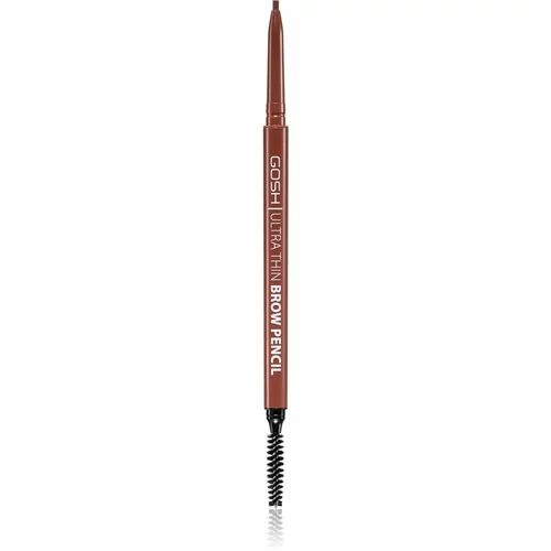 Gosh Ultra Thin precizna olovka za obrve sa četkicom nijansa 001 Brown 0,35 g