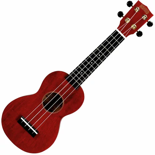 Mahalo MS1TRD Soprano ukulele Transparent Red