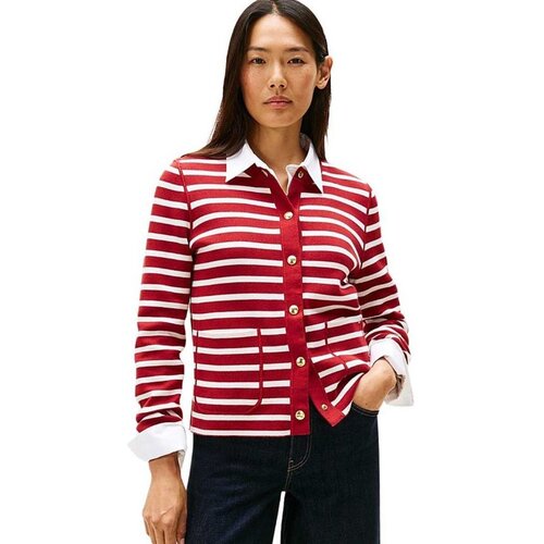 Tommy Hilfiger prugasti ženski kardigan THWW0WW40846-0E5 Cene