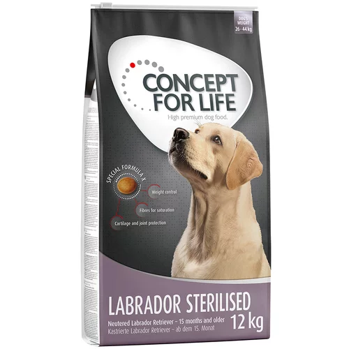 Concept for Life Labrador Sterilised - Varčno pakiranje: 2 x 12 kg