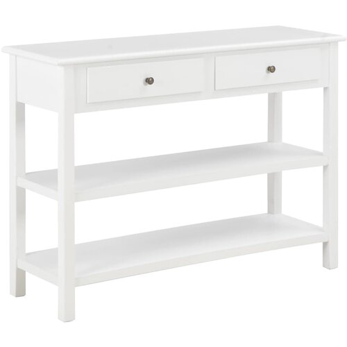  Komoda iz MDF-ja 110x35x80 cm bela Slike