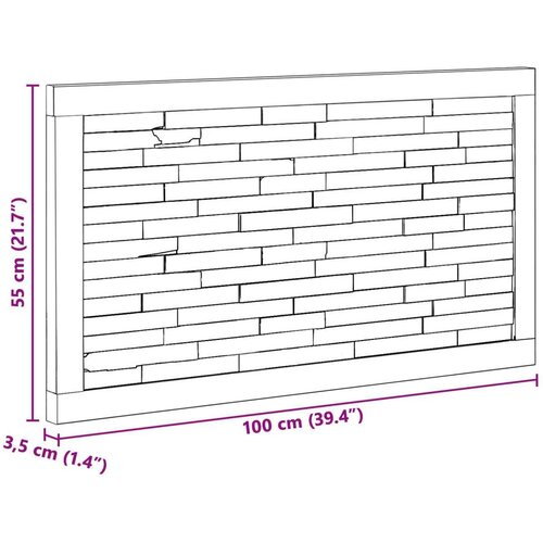  Uzglavlje Zidne Prirodna 100 cm Čvrsto teak drvo Cijene