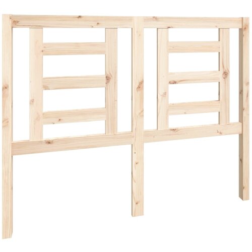 Maison Chic posteljno vzglavje - vzglavna omarica - nočna omarica 126x4x100 cm trdna borovina, (21705110) Slike