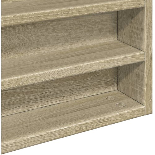  Vitrina boja hrasta sonome 100x8,5x75 cm konstruirano drvo Slike