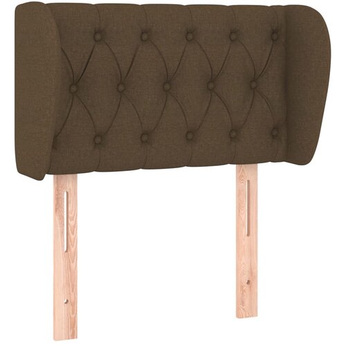 Maison Chic vzglavna omarica - nočna omarica - posteljna omarica z u&amp;scaron;esi temno rjavo 83x23x78/88 cm blago, (21707743) Slike