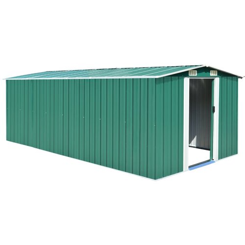 The Living Store Vrtna lopa 257x489x181 cm kovinska zelena - Vrtna Lopa, (21751384) Cene