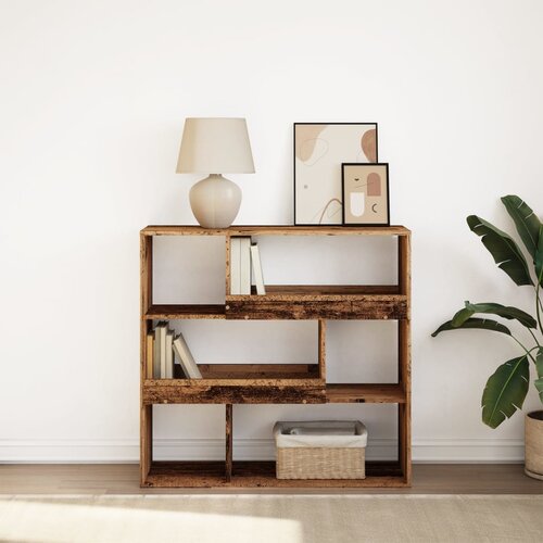 VidaXL Knjižna omara/pregrada starinski les 100x33x94,5 cm Slike