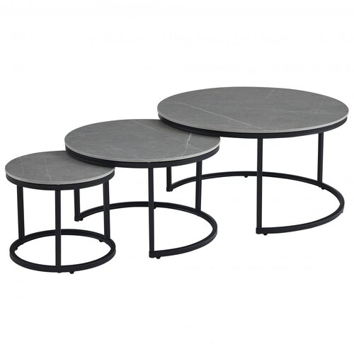  Set tri klupske stoli MOAN 2 (siva) Cijene