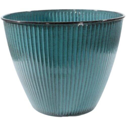  Steel-Pot &amp;#039;Vintage&amp;#039; cvetlični lonec, sivo-moder - &amp;Oslash; 26 cm Slike