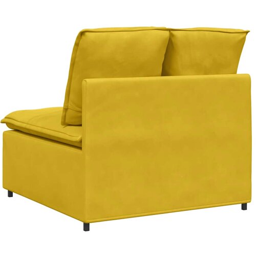  Modularna sofa s jastucima žuta 100 cm Slike