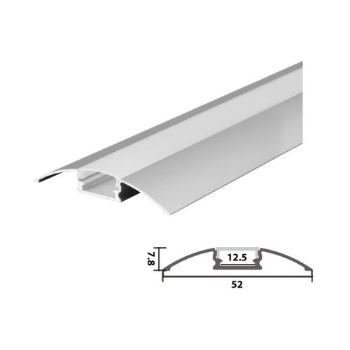  Set aluminijumski profil za LED trake 2m 52x7.8 ( LPR-608/2-SET ) Slike