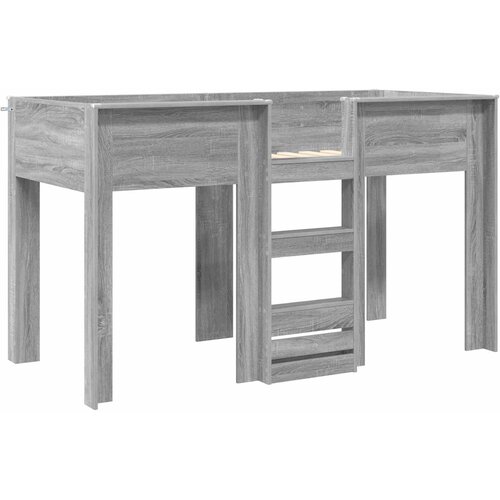  Krevet na kat za djecu s pohranom Siva Sonoma 75 x 190 cm Slike