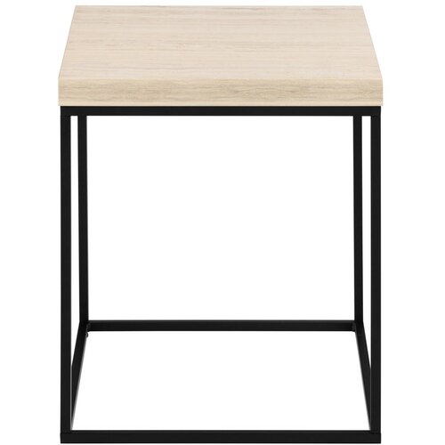Actona Stranska mizica z mizno ploščo v marmornem dekorju 40x40 cm Barossa – Cene