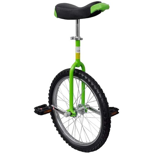 vidaXL Zelen nastavljiv monocikel 20", (20989389) Cene