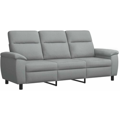 Set sofe 2 pcs Svjetlosiva Tkanina - Svjetlosiva 1 sjedalo + trosjed Slike