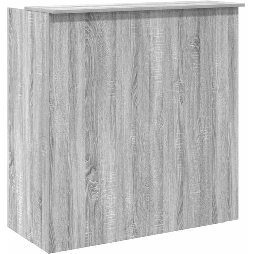  Recepcijski stol 100x50x103,5 cm od konstruiranog drva Siva 100 x 50 x 103.5 cm Slike