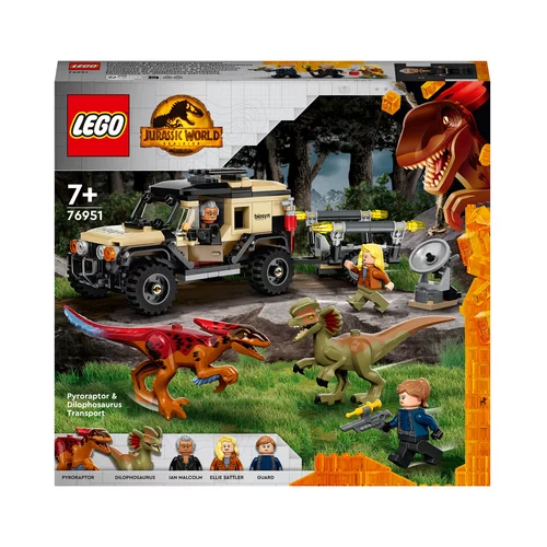 Lego Jurassic World 76951 Transport za pyroraptorja in dilofozavra