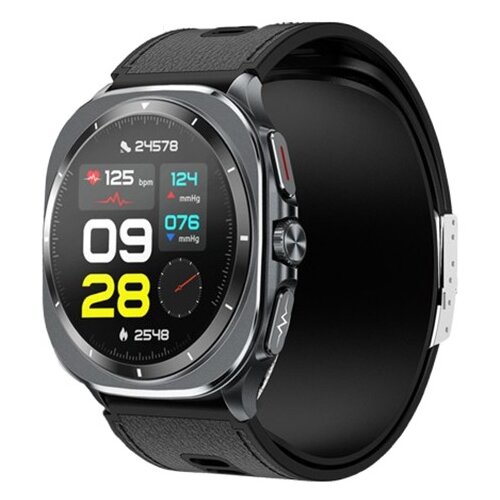 INF Pametna ura z natančnim merjenjem krvnega tlaka in EKG funkcijo Black, (5000071864) Slike