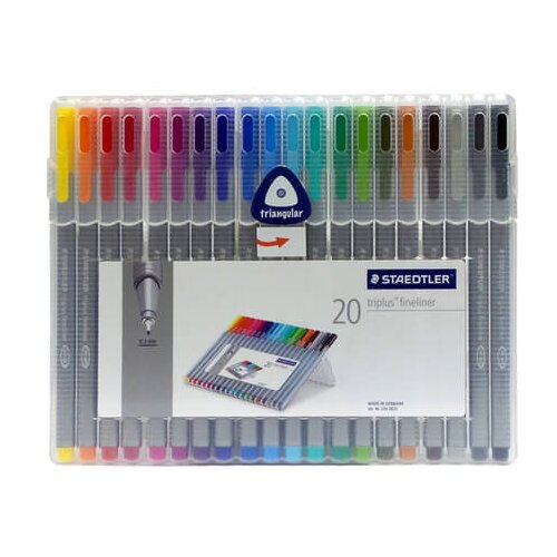Staedtler Flomastri Fineliner Triplus, 20 kosov Slike