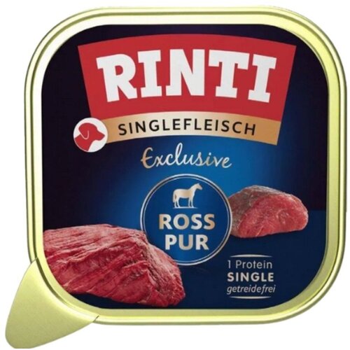 Rinti Pa&amp;scaron;teta za pse Singlefleisch Exclusive, Konjsko meso, 150g Slike