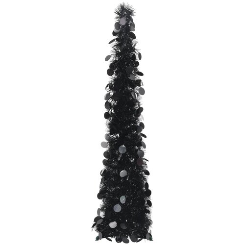 vidaXL Prigodno umjetno božićno drvce crno 120 cm PET Cene
