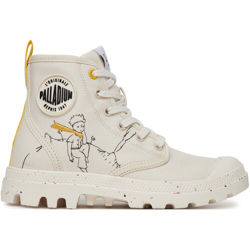 Palladium Pohodni čevlji Pampa-Petit Prince 74449-180-M Bela Slike