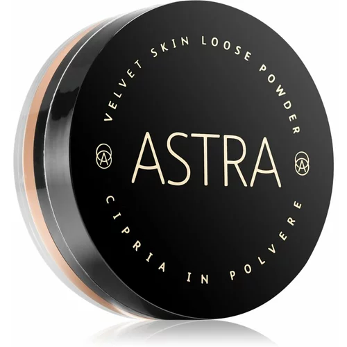 Astra Make-up Velvet Skin posvjetljujući puder u prahu za baršunasti izgled lica nijansa 03 Sunset 11 g