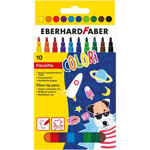 Faber-Castell Flomastri Eberhard Faber Colori, 10 kosov Slike
