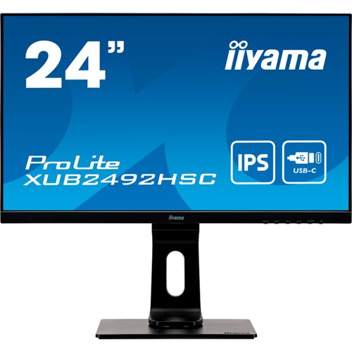 Iiyama ProLite XUB2492HSC-B1 – LED monitor24″ (23.8″ viewable) 1920 x 1080 Full HD (1080p) @ 75 Hz IPS 250 cd/m² 1000:1 4 ms HDMI DisplayPort USB-C speakers black Cijene