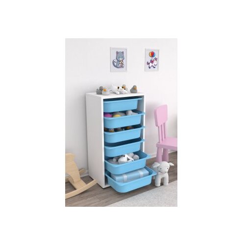 Hanah home višenamenska polica bronz 6N white blue Cene