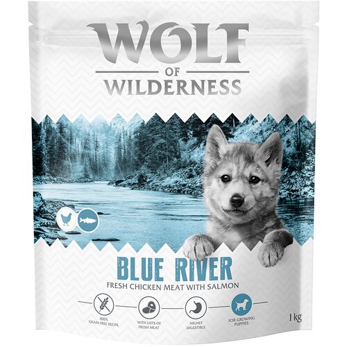 Wolf of Wilderness Junior "Blue River" losos - bez žitarica - 5 x 1 kg Cijene