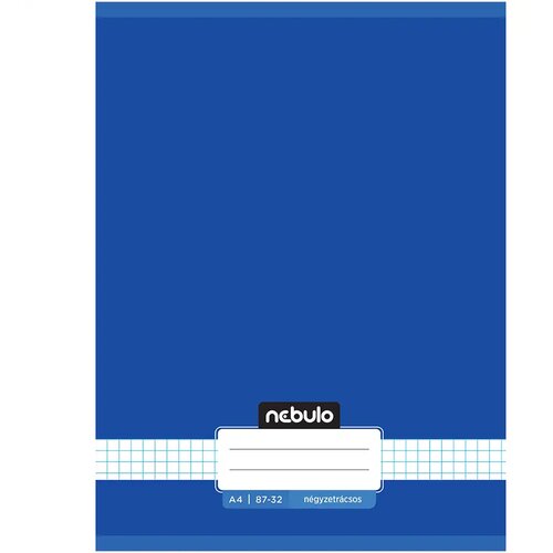 NEBULO spremnica s tvrdim uvezom, kvadratići, oceanski plave boje, 87-32 A/4 Cijene