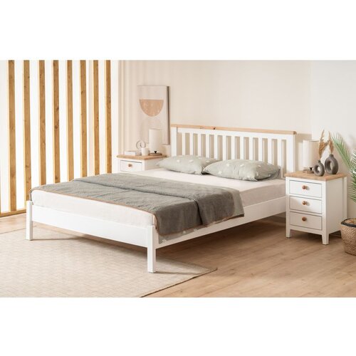 Hanah home Fidan Modern Country - 90 x 190 WhiteOak Single Bedstead Cene