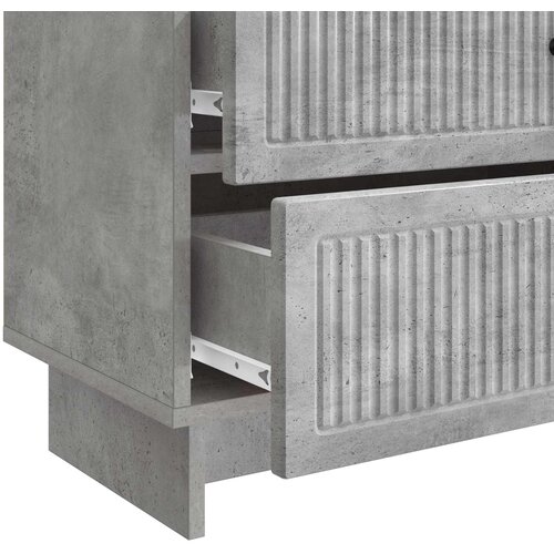  Noćni ormar Betonska siva 62 x 34,5 x 47,5 cm Konstruirano drvo Slike