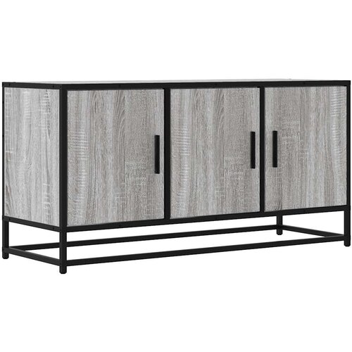 Maison Chic TV omarica - TV enota - Televizijska omarica siva sonoma 100x35x50 cm inženirski les in kovina, (21700626) Slike