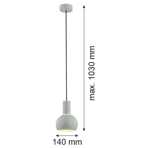  Argon 4214 - Luster na sajli SINES 1xE27/15W/230V zeleni Slike