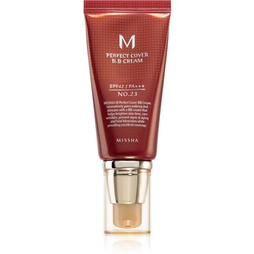 MISSHA M Perfect Cover BB krema s visokom UV zaštitom nijansa No. 23 Natural Beige SPF42/PA+++ 50 ml Cijene