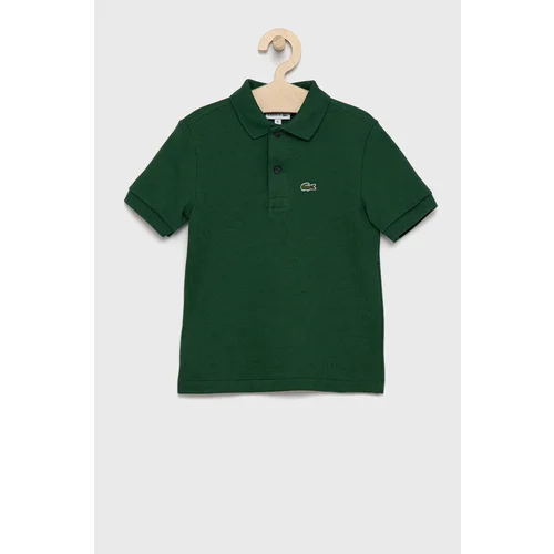 Lacoste Pamučna polo majica boja: zelena, jednobojni model