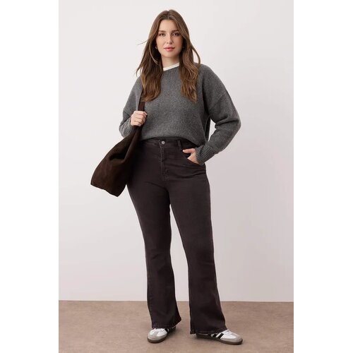 Trendyol Ženske pantalone TBBSS24CJ00003, Braon Cene