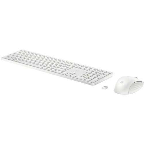Hp tastatura+miš 650bežični set/4R016AA/ bela ( 4R016AA ) Slike