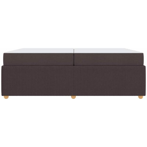  Krevetna konstrukcija Tamno smeđa 200 x 200 cm tkanina Slike