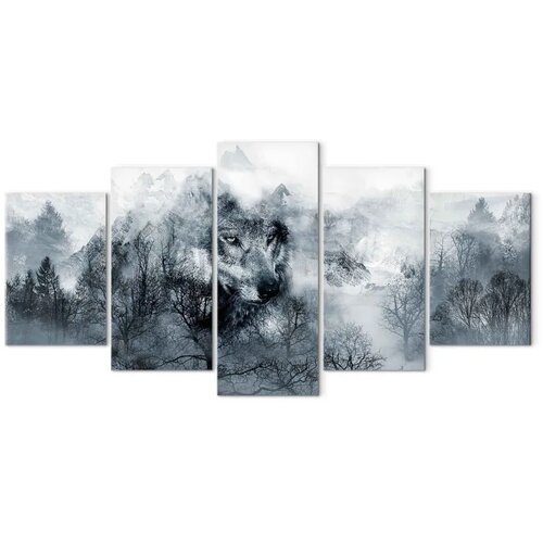  Slika - Mountain Predator (5 Parts) Wide 200x100 Premium Print Cene