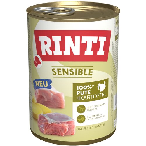  Ekonomično pakiranje Rinti Sensible 24 x 400 g - Puretina i krumpir Cene