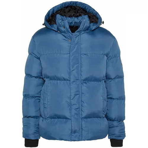 Trendyol Winter Jacket - Blue - Basic