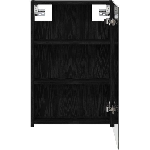  Kupaonski ormar s ogledalom Crni hrast 40 x 10,5 x 60,5 cm Slike