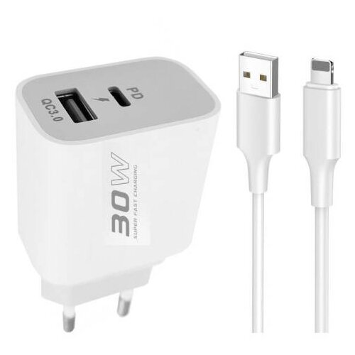  KONFULON C89Q brzi kućni punjač 30W Pd+USB +USB Type C Slike