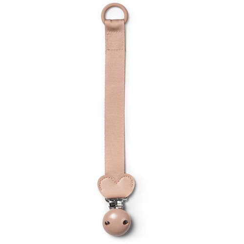 ELODIE drvena klipsa za cucle srce blushing pink, roze Cene