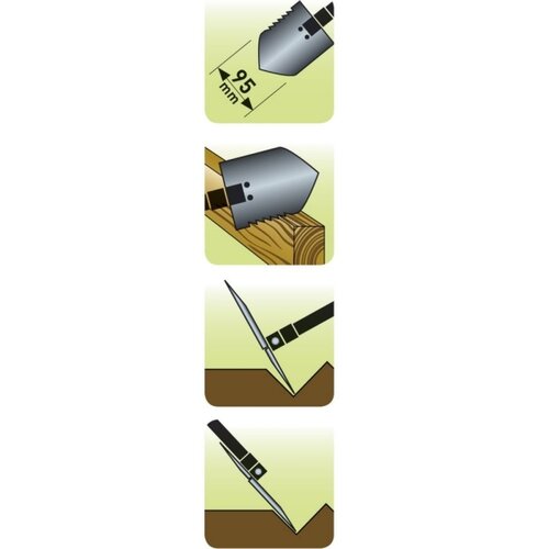 Extol Premium Sklopiva lopatica sa motikom 40 cm Slike